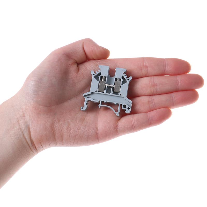 10 шт. Клеммная колодка для монтажа на DIN-рейку, универсальная, для панельного монтажа, Uk 2.5B, 32A, винтовое соединение