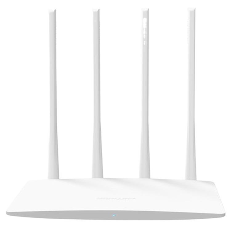 Mercury MW325R High-Speed Wireless Router with Four Antennas for Enhanced Wall Penetration