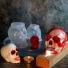 Scarface Skull Candle Silicone Mold DIY Halloween Decorative Candle Handmade Soap Plaster Epoxy Craft Casting Tool For Home Gift
