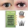 Самоклеящиеся кластеры ресниц макияж манга ресницы ручной работы самоклеющиеся ресницы наращивание ресниц