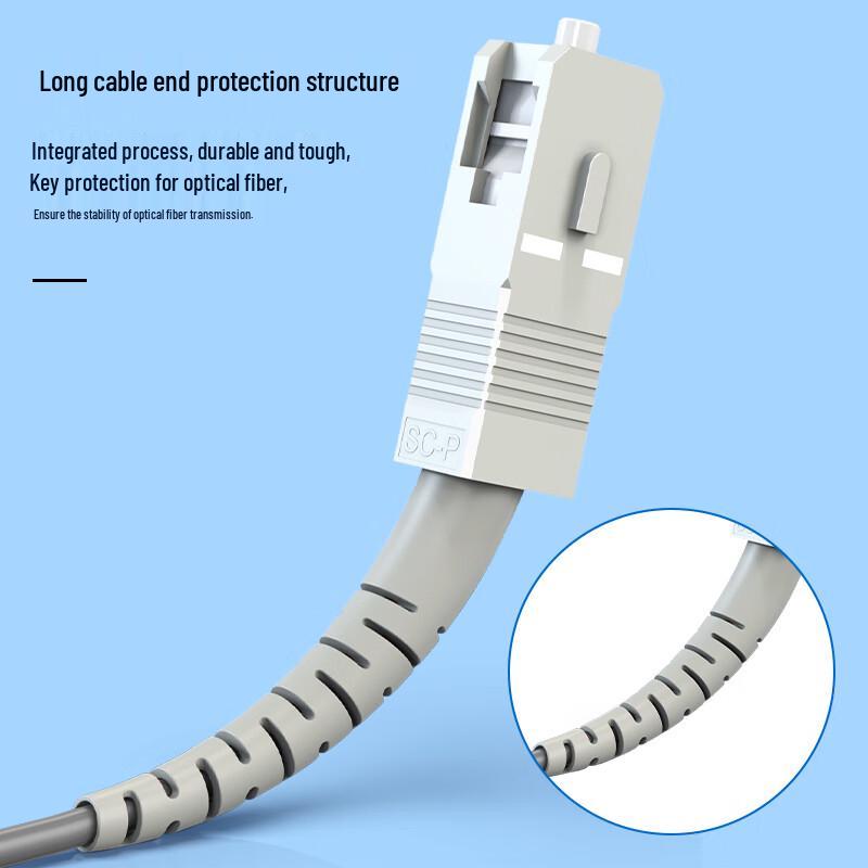 Armored SC-SC Multimode Duplex Fiber Optic Patch Cord