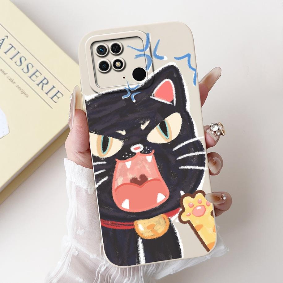 For Xiaomi Redmi 10C Case Popular Flower Camera Protection Funda Soft Silicone Phone Case For Redmi 10 Power Cover Redmi10C Capa