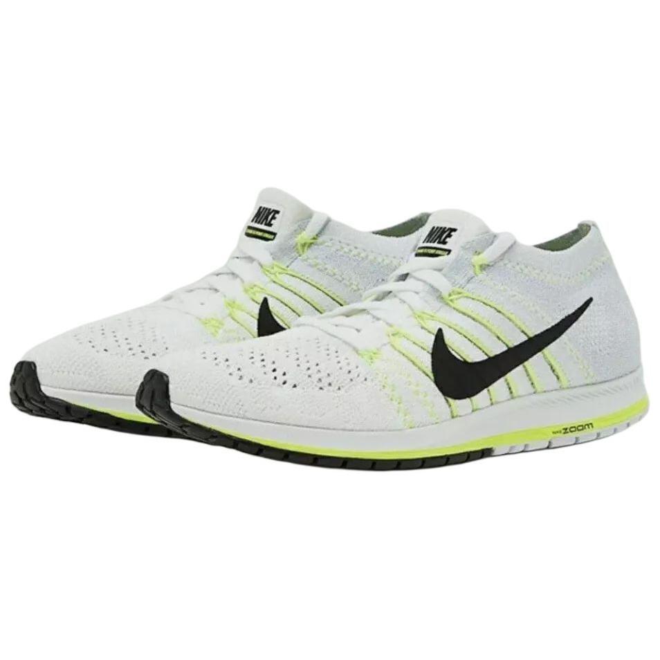 Nike Flyknit Streak Volt Удобные Нескользящие Износостойкие Низкие Повседневные Кроссовки для Бега Мужские кроссовки Белый Черный 835994-107