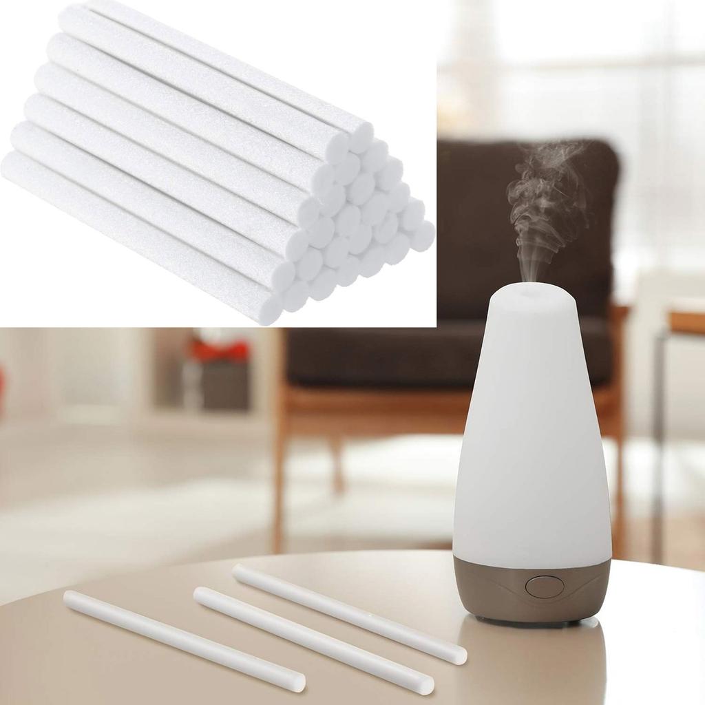 40 штук Хлопковые фильтрующие стержни для увлажнителя Заправки Фитили для USB-питания Диффузоры тумана Портативная замена диффузора