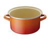 Le Creuset EOS Cast Iron Enamel Casserole, 20cm, Orange, Gas/Induction Compatible [Official Japanese Retailer]