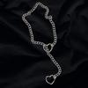 Slip Chain For Women Human Slipchain Choker Collar Heart Chain Necklace Heavy Cuban Long Chain