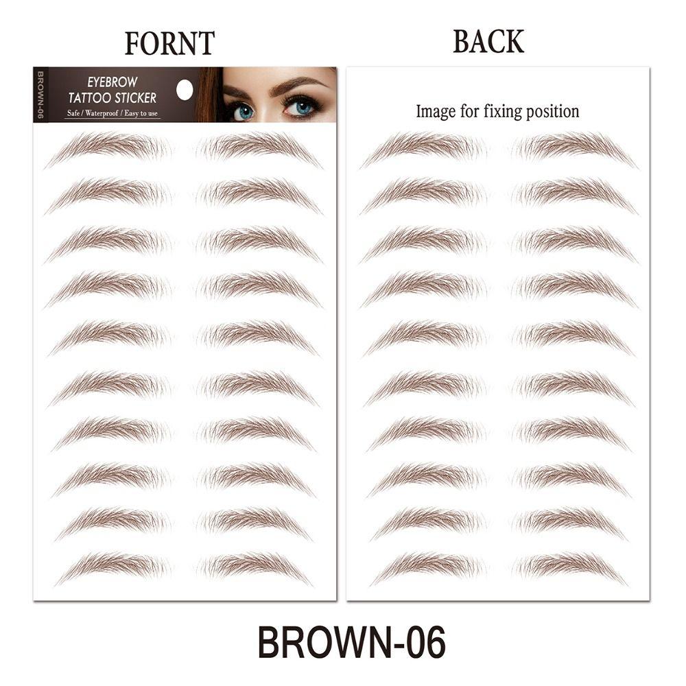 Authentic Brow Makeup Tools False Eyebrows Eyebrow Tattoo Sticker Eyebrow Stencil Brow Tattoo