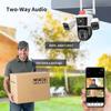 12MP 6K Security Protection IP Camera WiFi Wireless Outdoor Three Lens Three Screens CCTV Видеонаблюдение PTZ Отслеживание людей