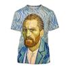 2023 Summer New Style Vincent Van Gogh 3D Print T-shirt Vincent Van Gogh Oil Painting Men Women Casual Fashion Cool Kids T Shirt