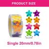 300Pcs Glittered Star Shaped Sticker Adhesive Wrapping Labels for Scrapbooking Christmas Card Envelope Party Invitation