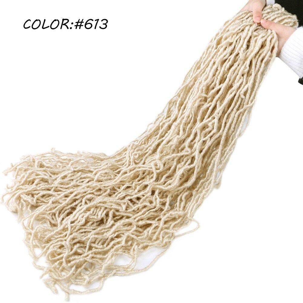 Новые мягкие локоны, вязаные крючком, 36 дюймов, длинные натуральные вьющиеся волосы, волнистые искусственные локоны, вязаные крючком косички