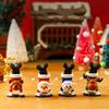 Mini Wind-Up Christmas Toys Funny Elk Santa Snowman Jumping Walking Clockwork Toy Xmas Home Decoration Ornament Party Gifts