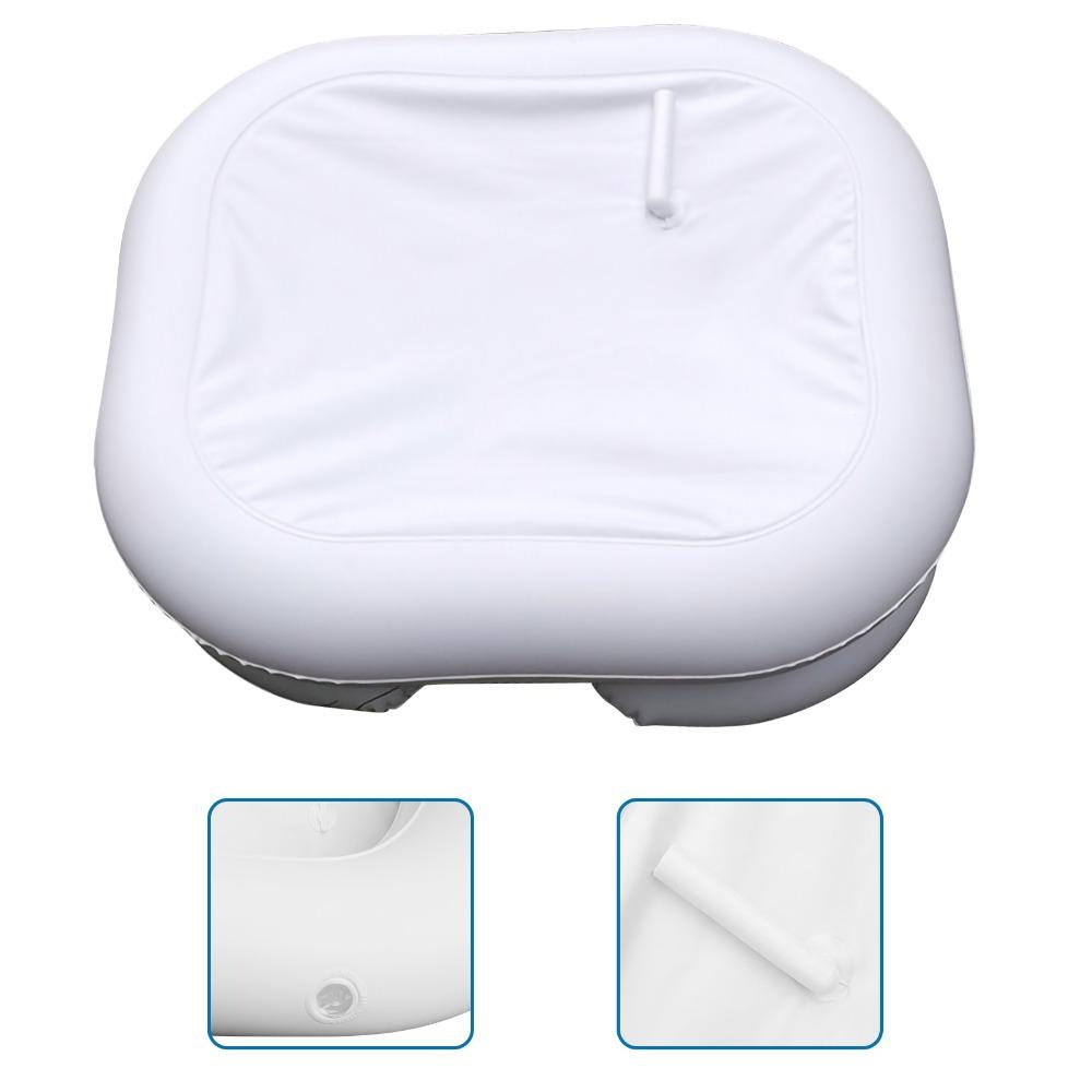 With Tube Hair Washing Basin PVC Material Shampoo Bowl Inflatable Shampoo Basin  Bedside Use
