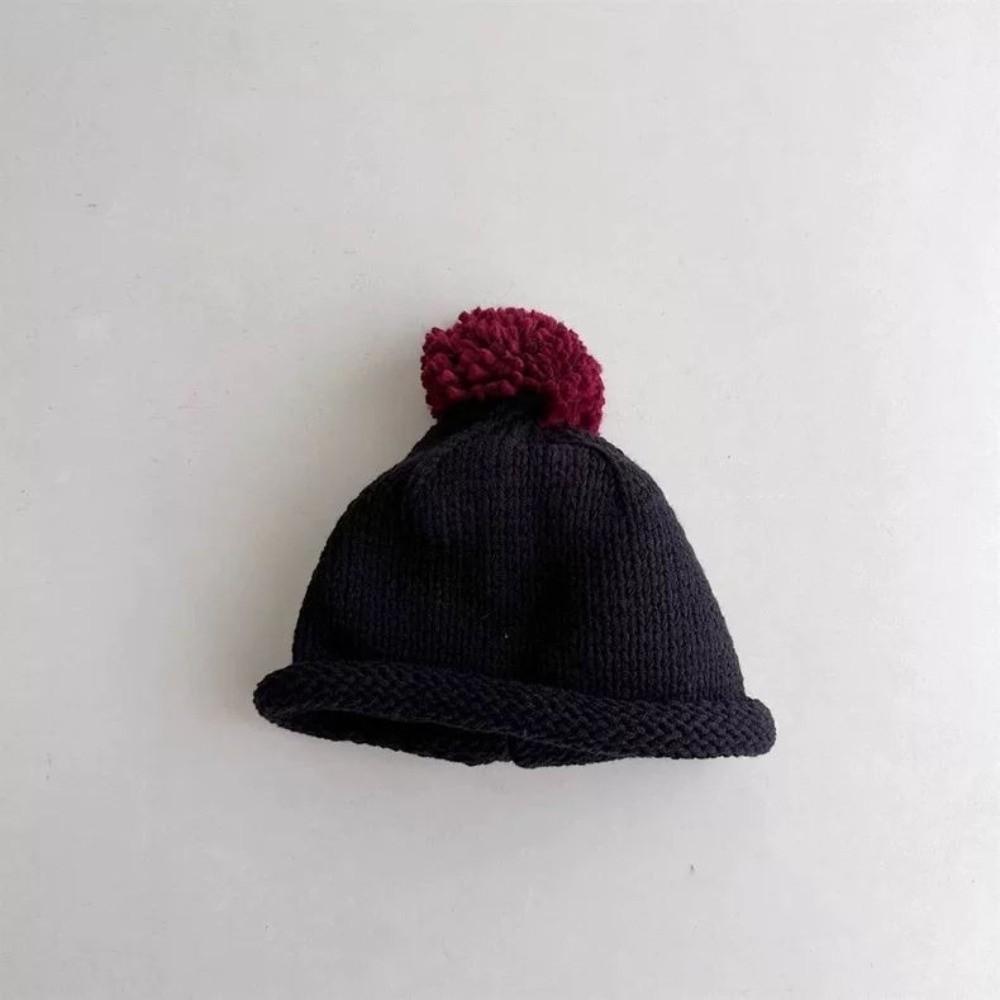 Soft Kids Beanie Hat Solid Color Crochet Woolen Hat Fashion Baby Knitted Hat Photography Props