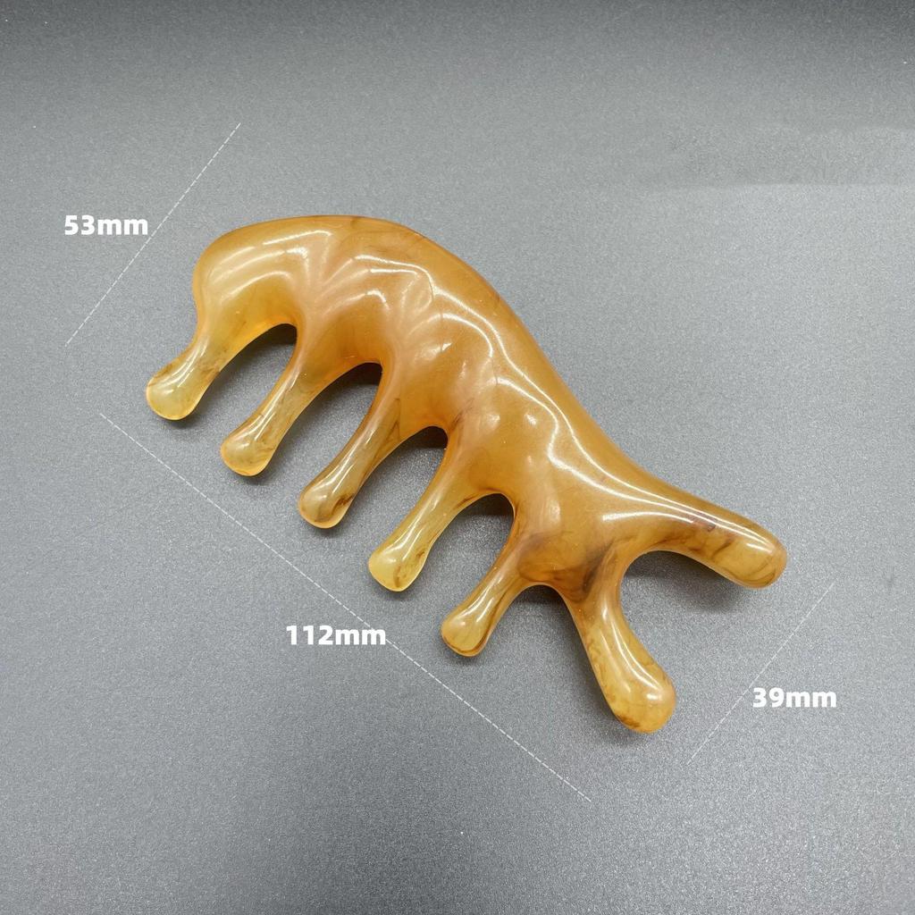 Head Meridian Massage Comb Portable Wide Tooth Scraping Comb Relaxing Meridian Massager Acupuncture Therapy