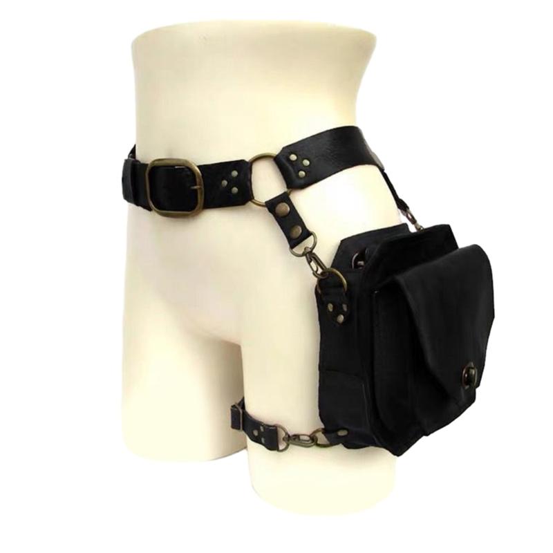 Steampunk Waist Pack Thigh Bag Medieval Waist Belt Drop Leg Bag Fanny Waist Bag