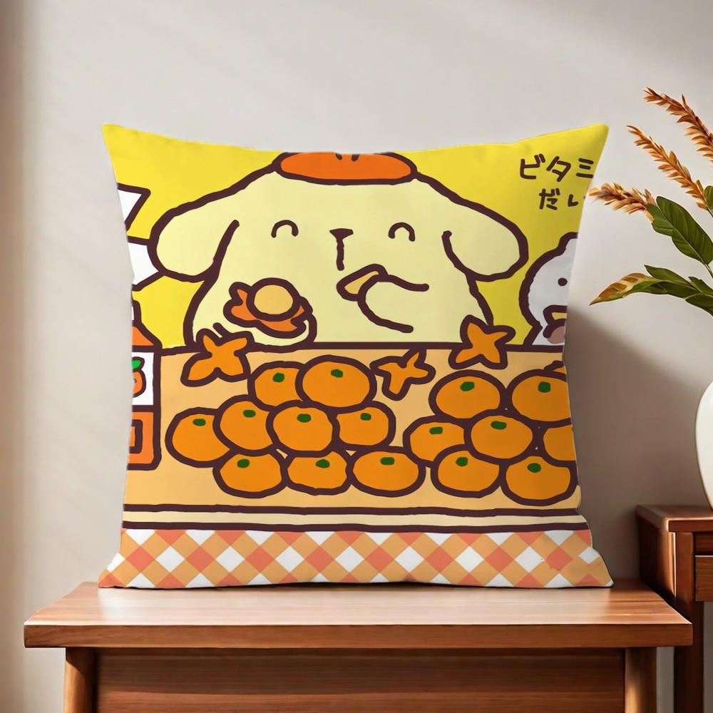 PPom CUTE PPom PPurin cushion cover For Pillow Printing Sofa Decoration Home Car Room Coffee Shop Office Nordic Simplicity