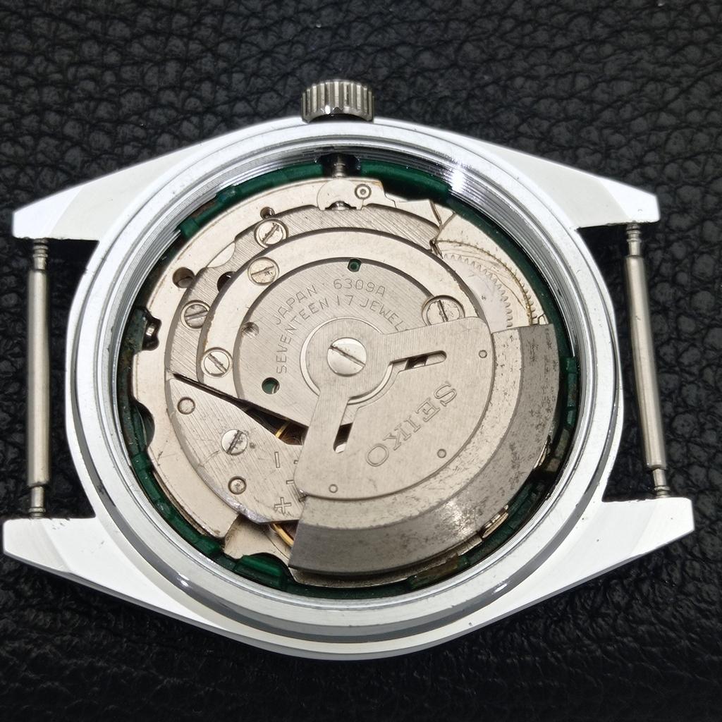 ЯПОНИЯ ВИНТАЖНЫЕ ВОССТАНОВЛЕННЫЕ МУЖСКИЕ СЕРЕБРИСТЫЕ ЧАСЫ SEIKO 5 AUTOMATIC 6309A a440869-4