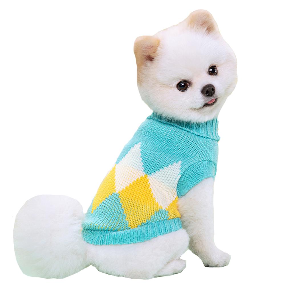 Зимнее пальто для домашних животных Свитера для собак для маленьких средних собак Кошки Щенки Мягкая одежда Теплая водолазка для домашних животных Жилет для чихуахуа Пальто для йорков Тедди-куртка