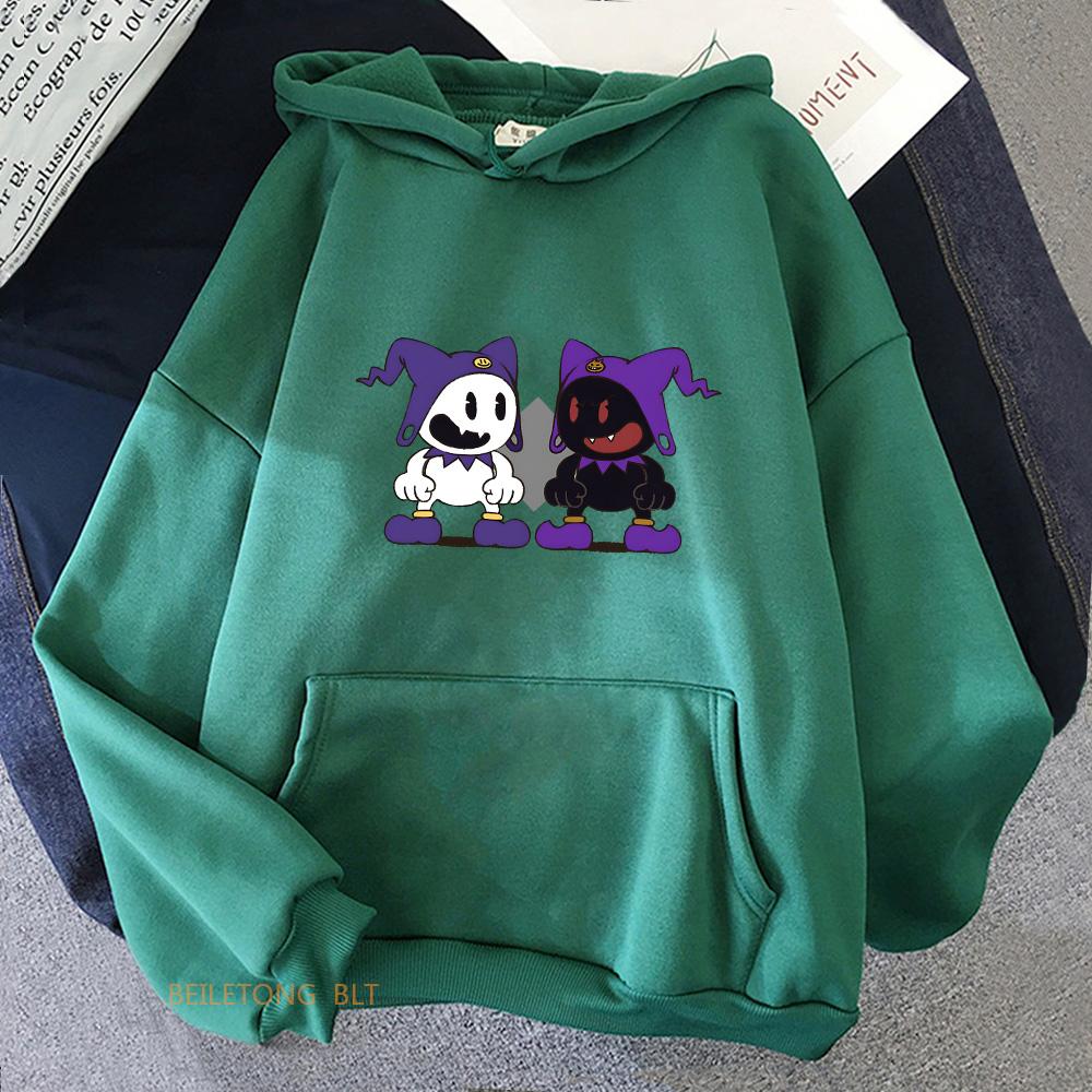 Худи Persona Повседневная Удобная Свитшот с Длинным Рукавом Круглый Вырез Флис Манга Одежда Мультяшный Принт Женская Одежда Пуловеры