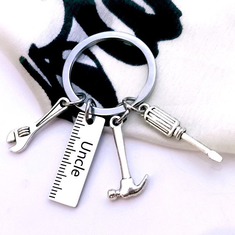 Подарок на День отца, брелок из нержавеющей стали своими руками, папин молоток, отвертка, гаечный ключ, папин инструмент