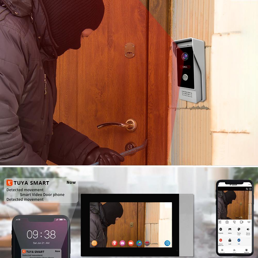 Factory Outlets 1080p Ahd Intercom Door Camera 4 Pin Wired Intercom Doorbell Tuya Wifi Intercom Door