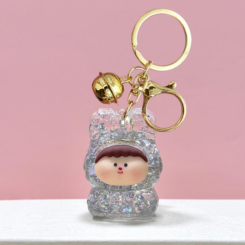 Милый светящийся зыбучий песок мигающий брелок Лилит мультфильм акриловый брелок сумка кулон украшение автомобильный держатель ключей лучший друг подарки