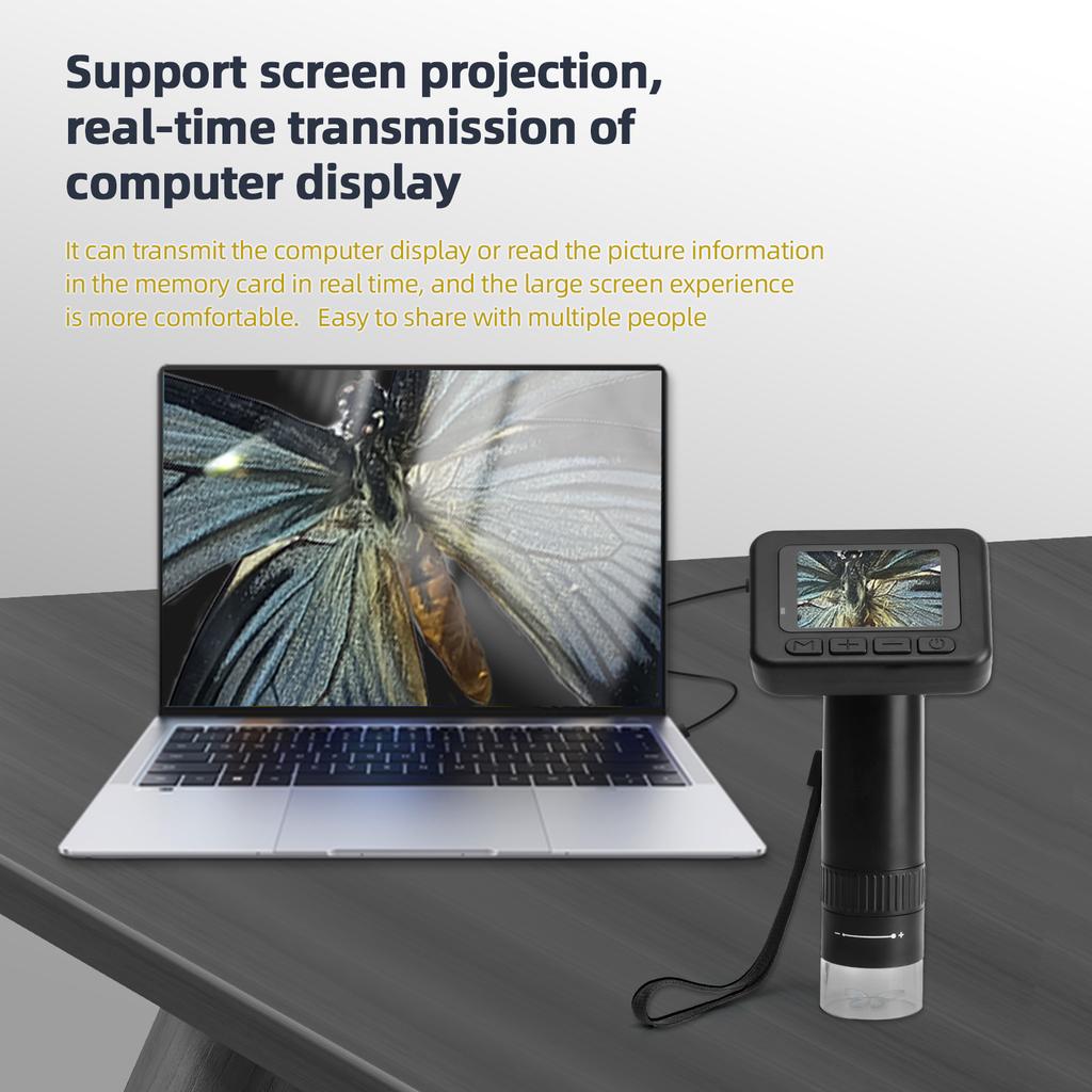 Handheld Digital Microscope for Adults 1000X Magnification Portable Microscope for Kids 2.0 Inch