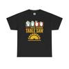 Rock Paper Scissors Table Saw Funny T Shirt Woodworking Construction Humor For Him Fathers Day Carpenter Vintage