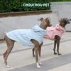 Autumn Greyhound Whippet Iggy Hooded Pet Vest Rainproof and Waterproof Adjustable Zipper Dog Clothes