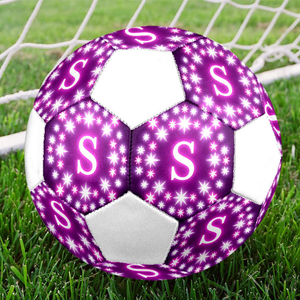 1pc Letter S Lightweight PVC Training Soccer Ball, Size 5, Suitable for Indoor and Outdoor TrainingGift y60331
