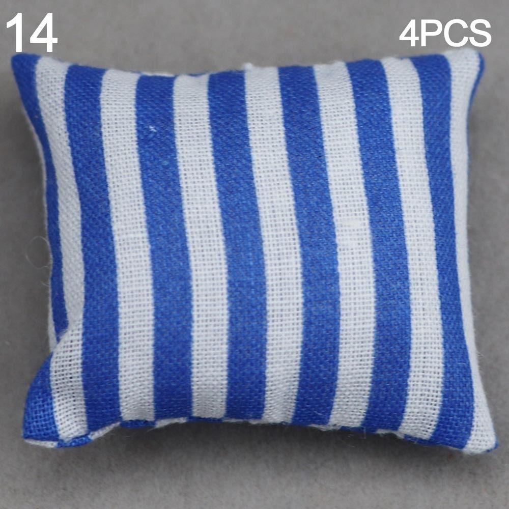 Simulation chair Wooden Table Doll House Decoration Dollhouse Sofa Cushion Table Furniture Toys