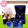 Miwahouseki Initial Selectable Birthstone Pink Gold Alphabet Necklace August Peridot [Miwahouseki] [S]