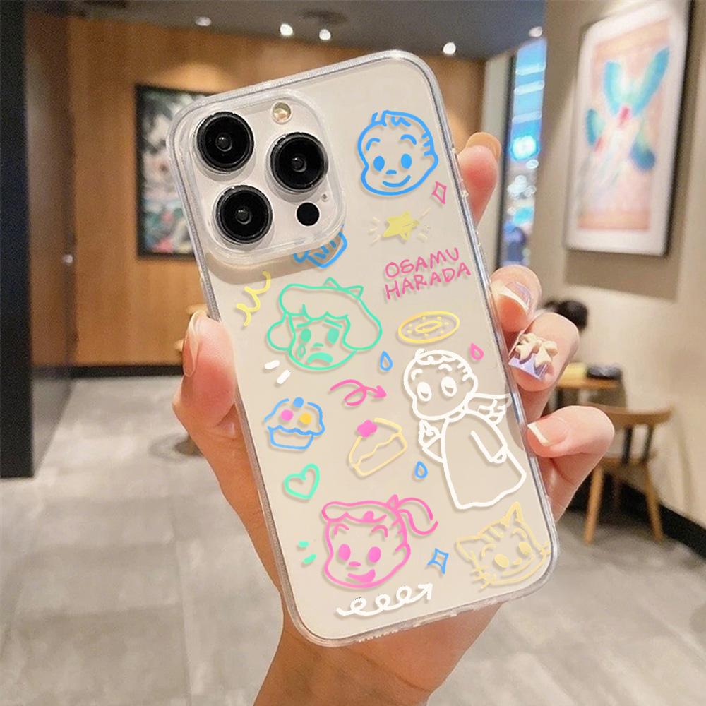 Acrylic Phone Case For iPhone 11 13 16 ProMax Case iPhone 13 14 15 ProMax 12 13 ProMax Case Samsung A55 A05S A54 A06 S22 A15 S23 A12 A22 A52S Cartoon