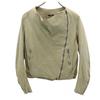 Sisii Made In Japan Cowhide Leather Jacket XS Beige Women Used