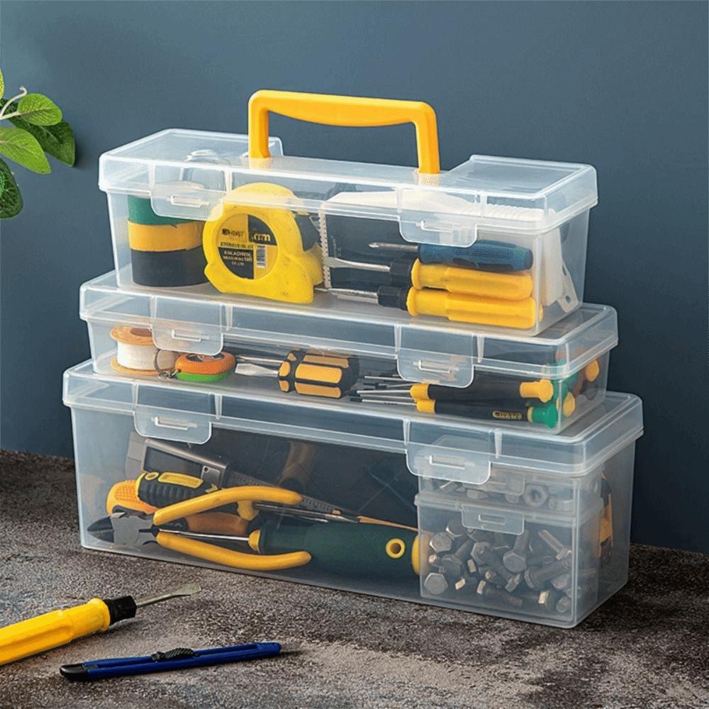 Transparent Storage Screw Box Impact-resistant Tool Storage Box Hardware Tool Box Organizer
