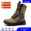 Men's Wear-Resistant Steel Toe Work Boots: Anti-Smash, Anti-Puncture, Non-Slip Safety Shoes
