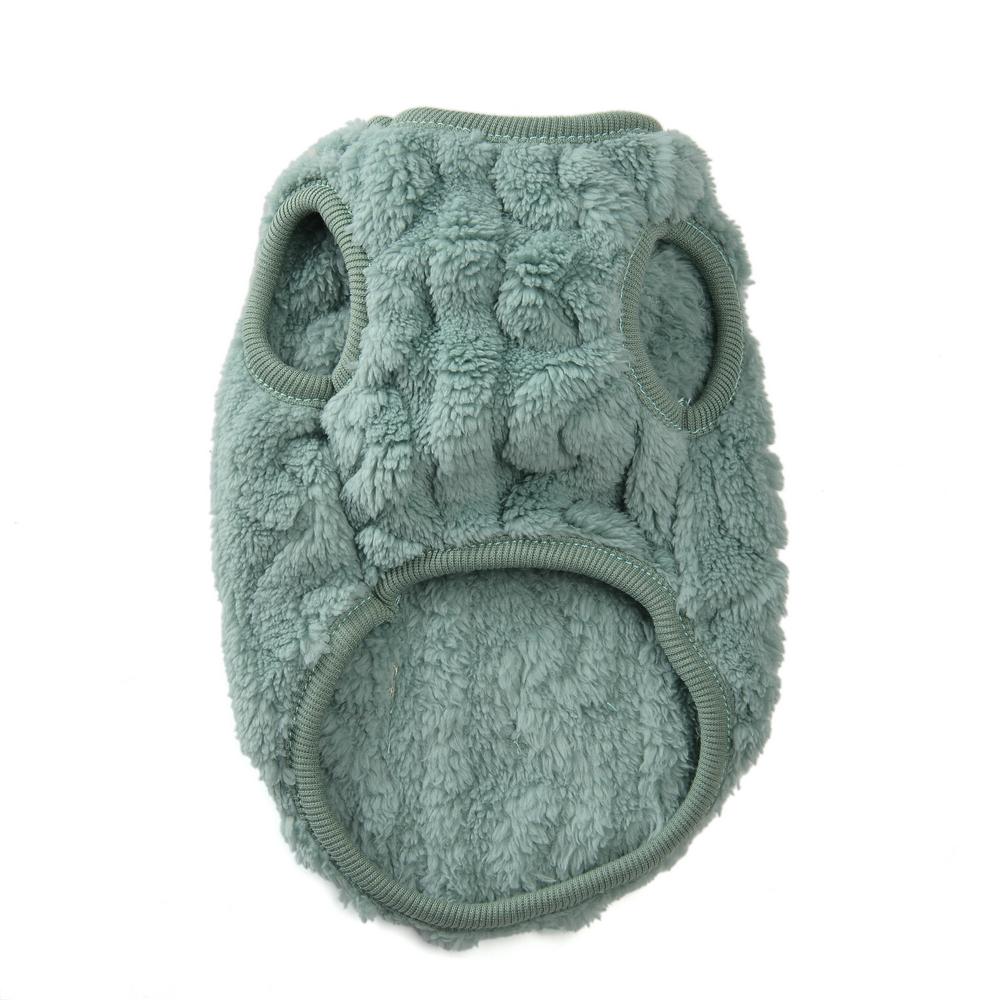 Dog Comfortable Fleece Pullover Pet Clothes Cute Wavy Double-sided Kitten Coats Sweater for Small Medium Dogs Cats Warm Winter Outfit Puppy