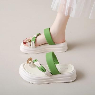 2024 женские сандалии летние уличные модные туфли на платформе с каблуками плоские элегантные женские туфли на каблуке роскошное качество Dayou