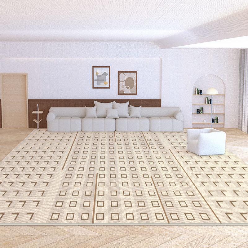 Ковер для гостиной и спальни Cream Loop Velvet 2024 года — водонепроницаемый, устойчивый к пятнам, долговечный