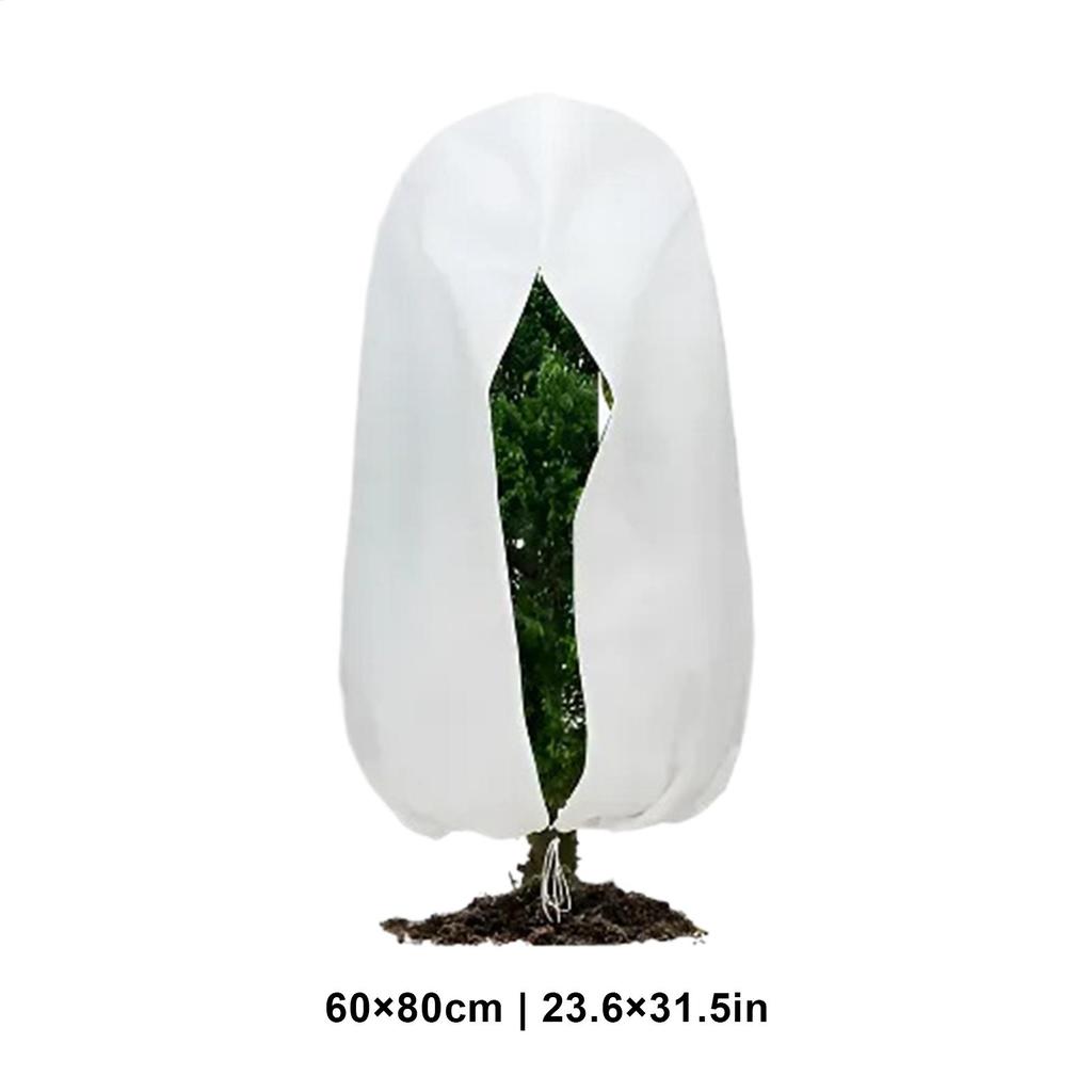 Frost Protection For Plants Garden Plant Frost Cover Zippered Thermal Flower Guard With Drawstring For Garden Greenhouse Raised