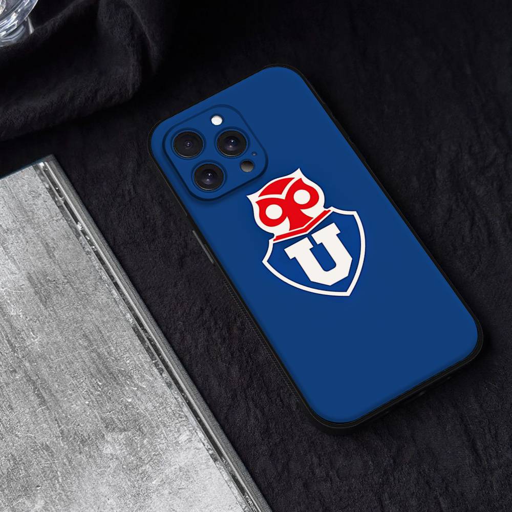 Чили U-Университет Логотип Чехол для Телефона Чехол для Телефона Для Iphone 17 16 15 11 13 14 Pro Max X Xr Xs Max 12mini Черный Чехол