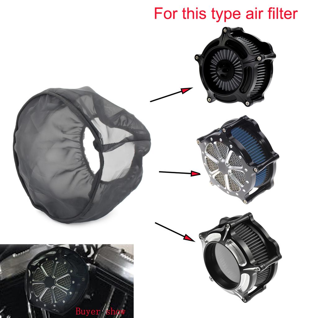 Motorcycle Air Cleaner Filter Waterproof Rain Sock Cover Fit for Touring Sportster 883 1200 Dyna Air Intakes Rain Covers