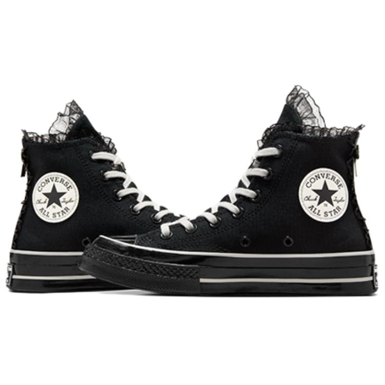 Converse Chuck 70 Удобные Модные Высокие Кеды из Канваса Женские Кроссовки Черные A10026C