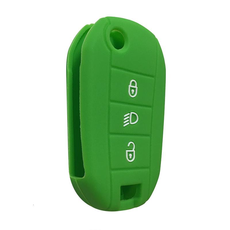 Funda Llave For Peugeot 208 308 3008 2008 307 Silicone Key Case For Peugeot 508 407 Expert Rifter Partner Car Key Cover Case Fob