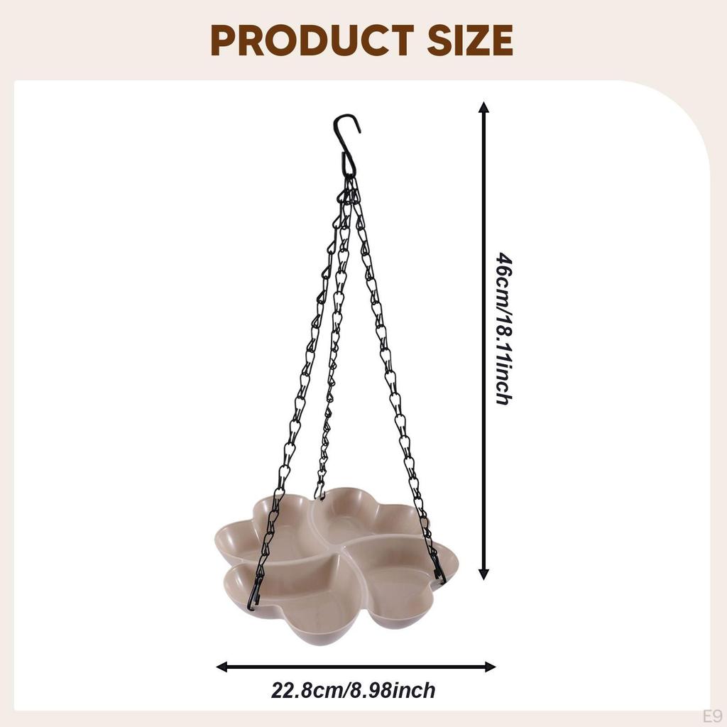 Bird Feeder Birdfeeder Simple Setup Attract Hummingbirds Hangable Feeding Tray for Backyard Patio