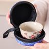 Брокардовая сумка для маленькой чайной чашки в китайском стиле, винтажный мешочек для чашки мастера, портативные аксессуары для чайной церемонии в путешествии
