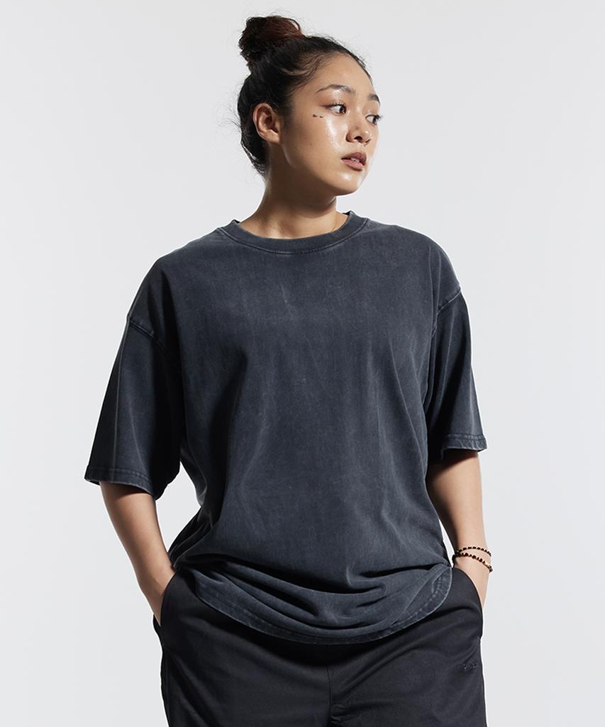 CREAM SODA LAB Oversized Summer Pigment Blank Short Sleeve T-Shirt