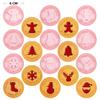9 Pieces 3D DIY Cookie Press Bake Embossing Round Moulds | Cookie Cutters Biscuit Mold | Party Baking Tools