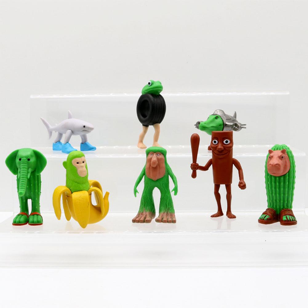 Brainrot animals figure Italian Brainrot Tralalelo Tralala Wooden Stick Boneca Ambalabu banana Model Collection doll Child Gifts